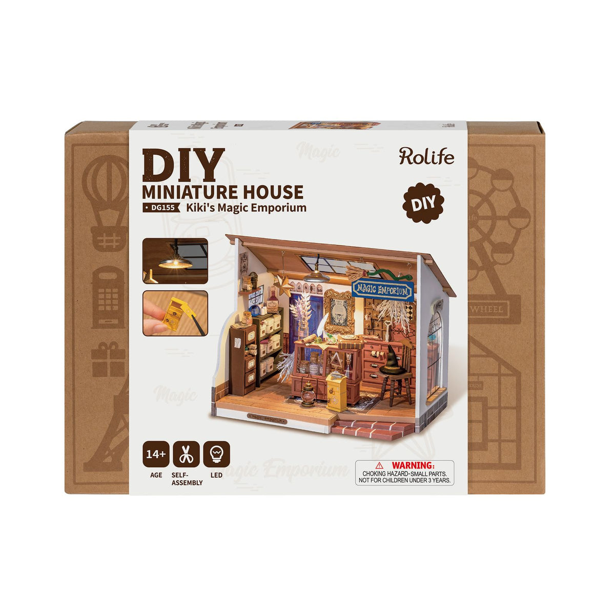Kiki's Magic Emporium Bastelset für Erwachsene – Bauteile, Leim und LED