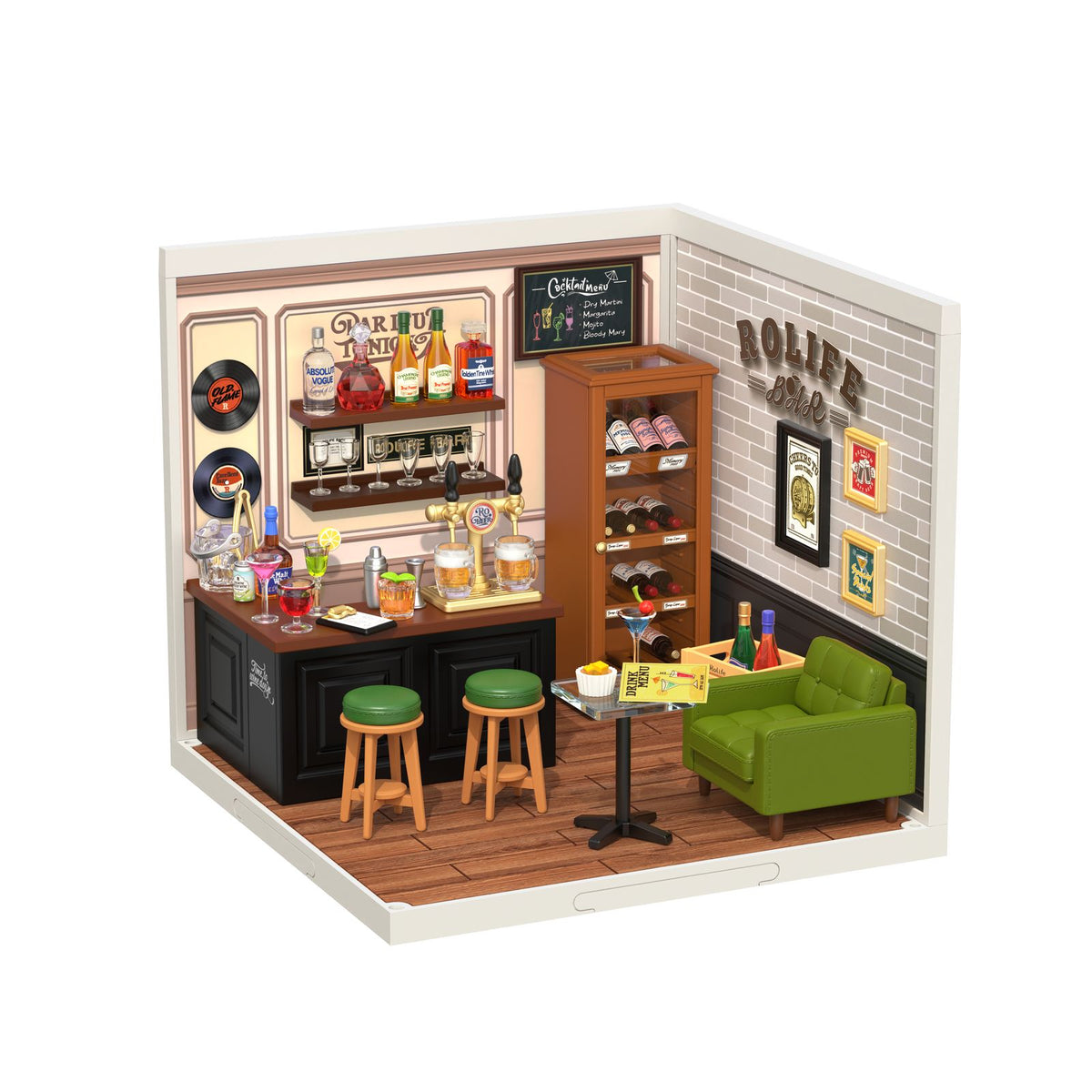 DIY Miniaturhaus Leisurely Cheers Bar von Rolife DW012 – fertig gebaute Mini-Bar