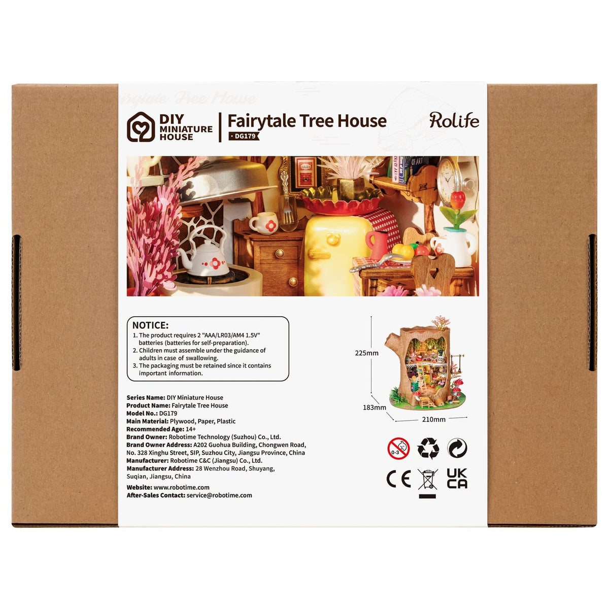 Rolife DG179 Baumhaus Bausatz mit 275 Teilen als Geschenk oder Deko für Bastelfans