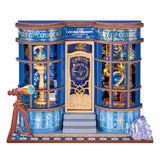 Rolife Magic Astronomy Shop Miniaturhaus Bausatz mit goldener Eingangstür und Teleskop
