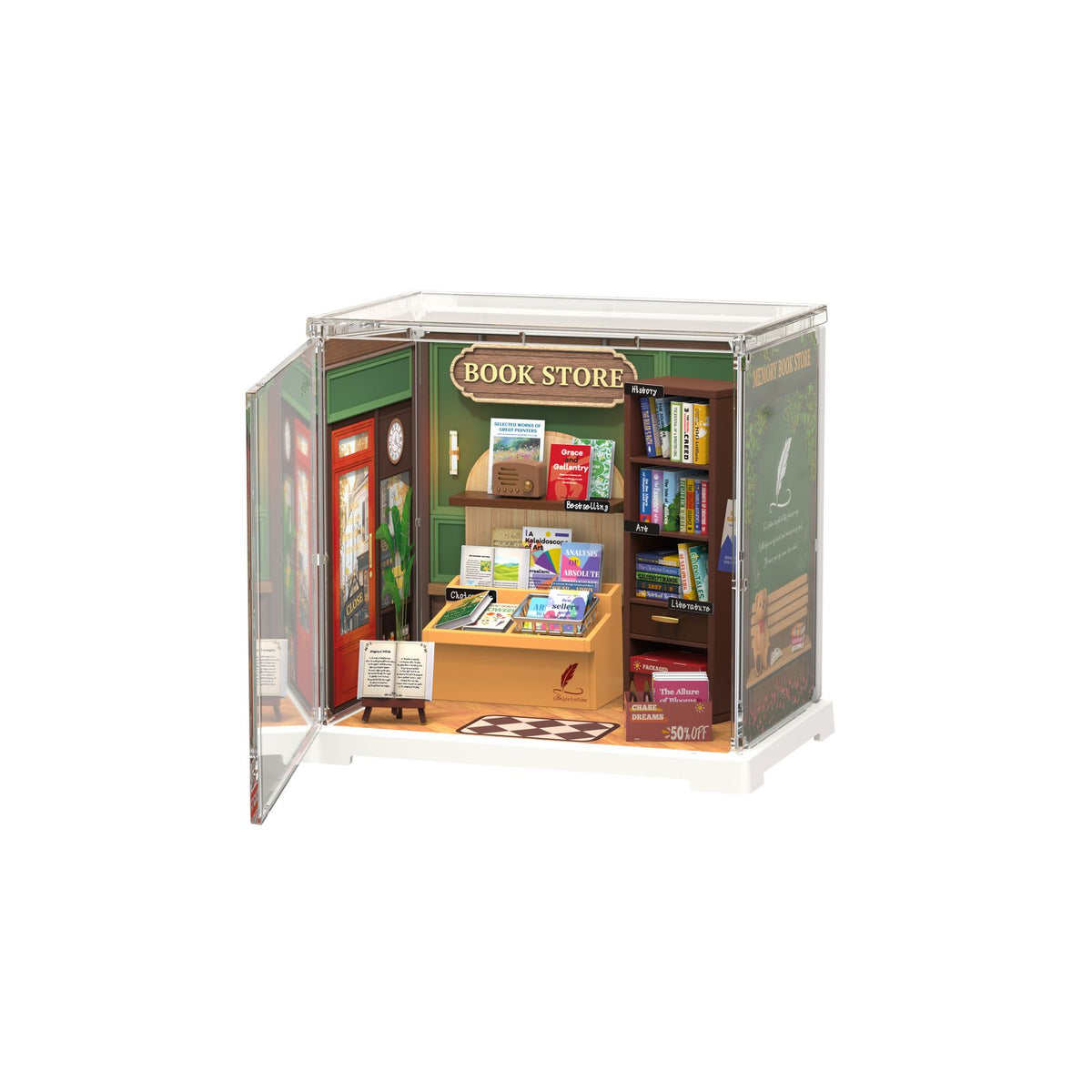 Rolife DIY Miniaturhaus Memory Bookstore DWS04B – Buchhandlung im Maßstab 1:22
