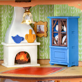 Figuren Moominpappa, Moominmamma, Moomintroll und Little My