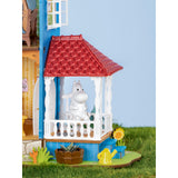 Miniaturhaus mit LED Beleuchtung Moominhouse bei Nacht