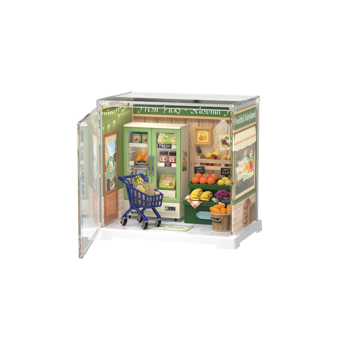 Rolife DIY Miniaturhaus Nature Energy Fruits DWS01B als fertiger Obstladen