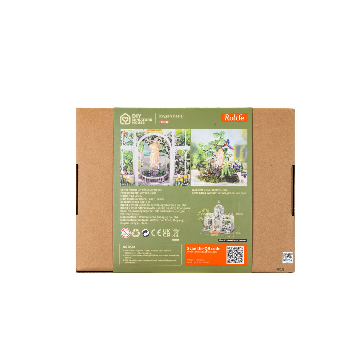Rolife Oxygen Oasis als Miniaturhaus Geschenk für kreative Menschen