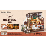 Slow Life Café Detailansicht Kippfenster am Rolife Miniaturhaus