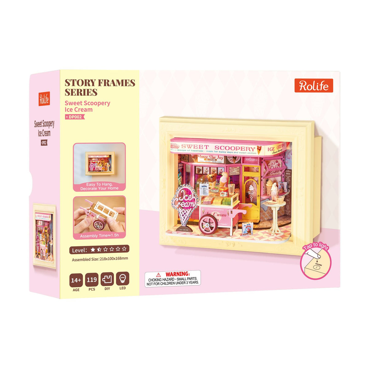 Rolife DIY Miniaturhaus Sweet Scoopery Ice Cream als Deko im Regal