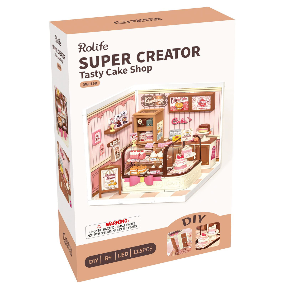 Rolife Tasty Cake Shop als Geschenk für Naschkatzen, ideal als Deko für Regal und Tisch