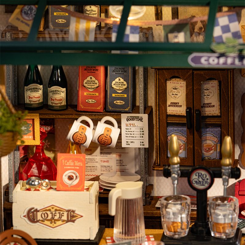 Rolife DG167 Miniatur Bausatz Restaurant, Größe 23 x 18 x 18 cm
