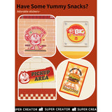 Rolife Yum Yum Burgers Größenvergleich – fertiges Modell 16,3 × 16,3 × 15,2 cm