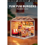 Rolife DW010 Yum Yum Burgers – Papiertüte und Kühltasche am Abholbereich
