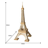 Eiffelturm 3D Holzpuzzle von Rolife TG501 fertig aufgebaut