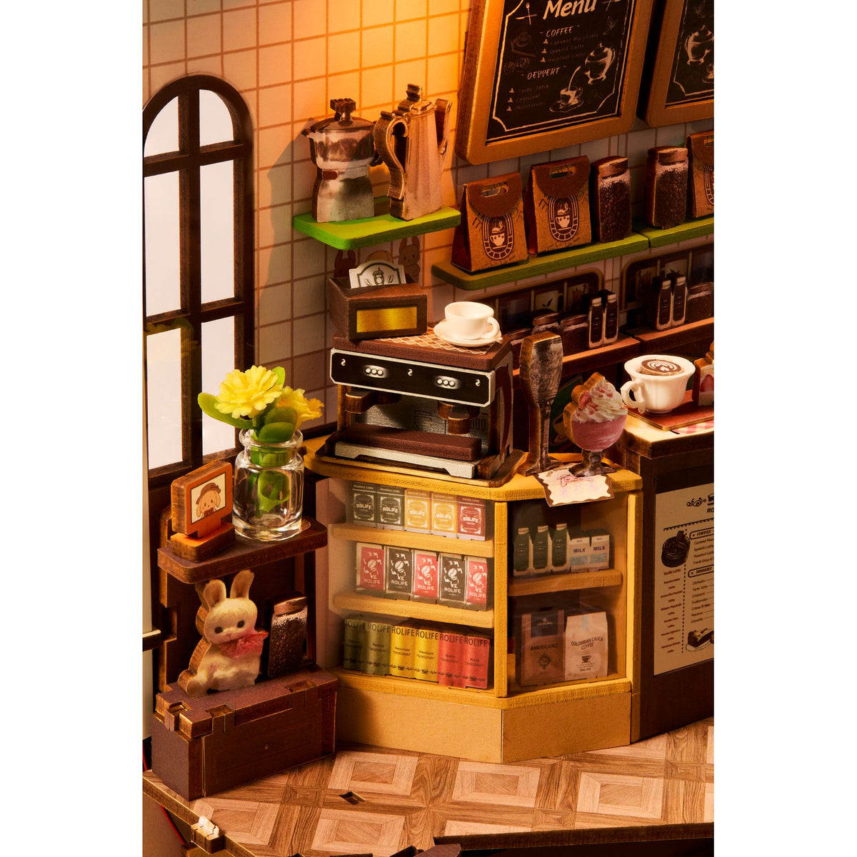 Holiday Café Book Nook Maße 12 × 22,2 × 26,2 cm als Regaleinsatz