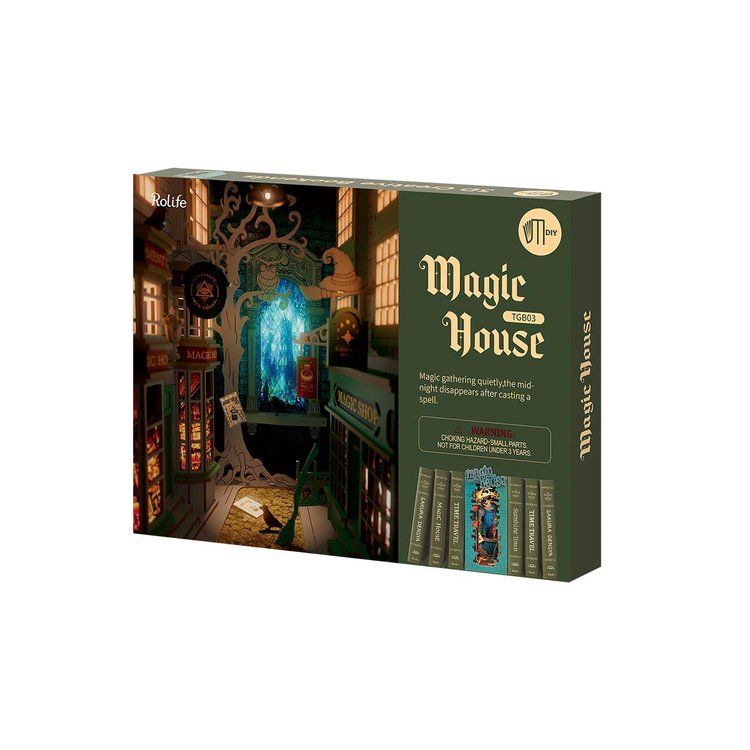 DIY Book Nook Magic House Rolife lasergeschnittene Holzteile