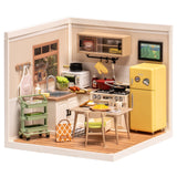 Rolife Happy Meals Kitchen Miniaturküche Bausatz mit 152 Teilen Gesamtansicht