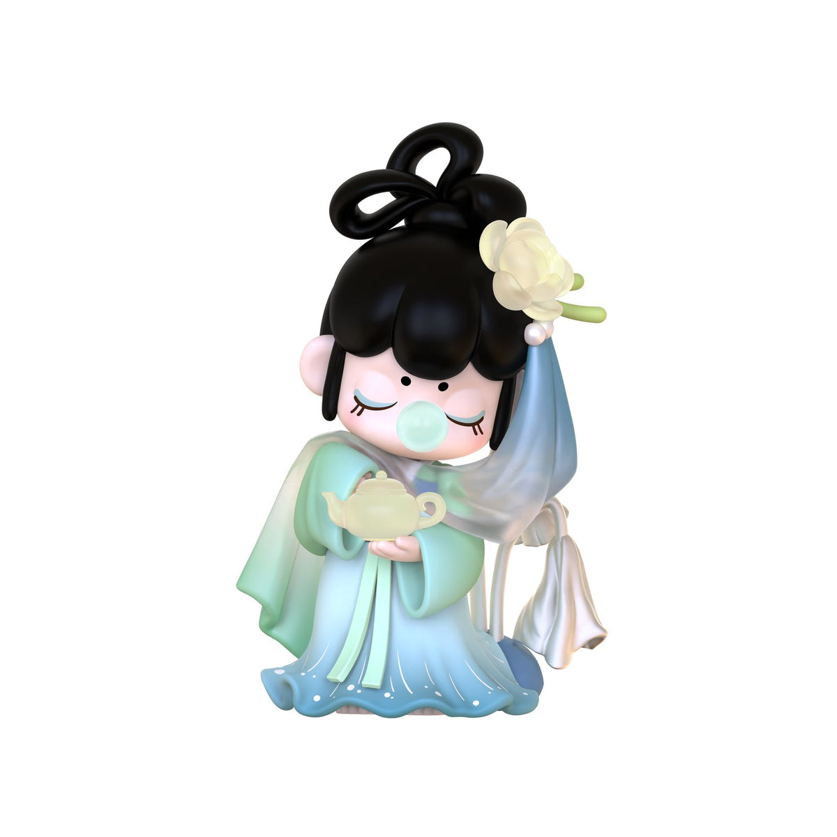 Türkisfarbene Nanci am See, Rolife Blind Box Figur