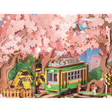 Rolife Sakura Dreamy Tour Bausatz ohne Kleber: Holzteile mit Snapfit-System