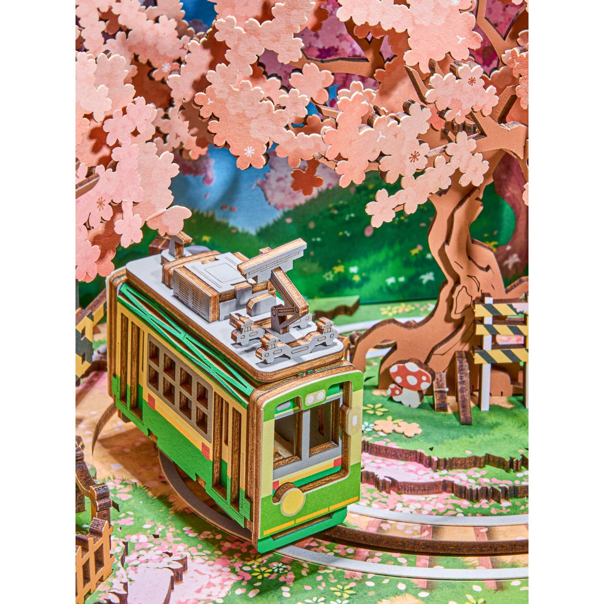 Sakura Dreamy Tour 3D Holzpuzzle für Erwachsene: 283 Holzelemente aus vorgeschnittenen Platten