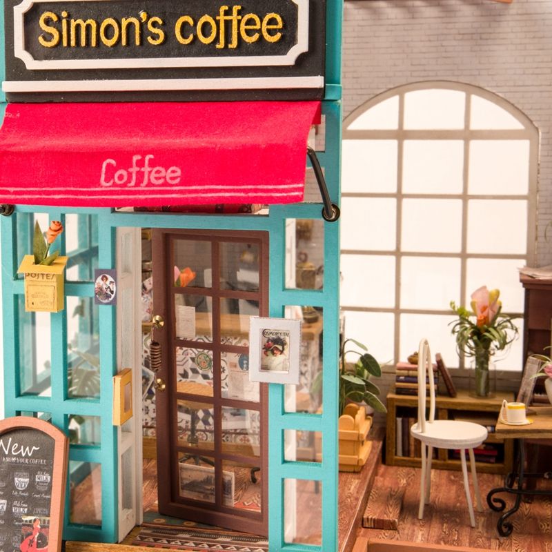 Rolife Simon's Coffee DG109 – Verpackung mit Anleitung und Zubehör