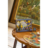 Rowood The Starry Night Wandbild mit leuchtenden LED-Sternen im Dunkeln