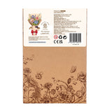 Rowood Holzblumen Bausatz Blue Hydrangea: fertige Hortensie in Vase, 22 cm hoch