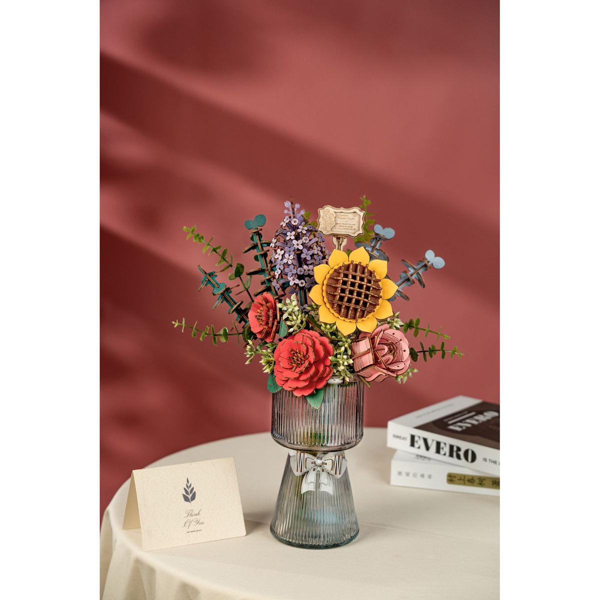 Rowood Holzblumen Bausatz TW01H – Verpackung mit 581 Teilen