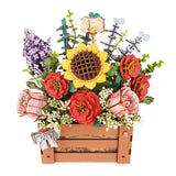 Rowood Holzblumen Bausatz Wooden Bloom Box TW02H – fertig gebaute Blumenbox aus Holz