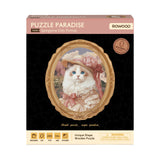 Katzenpuzzle aus Holz, 26,8 x 31,6 cm, als Geschenk für Katzenfreunde