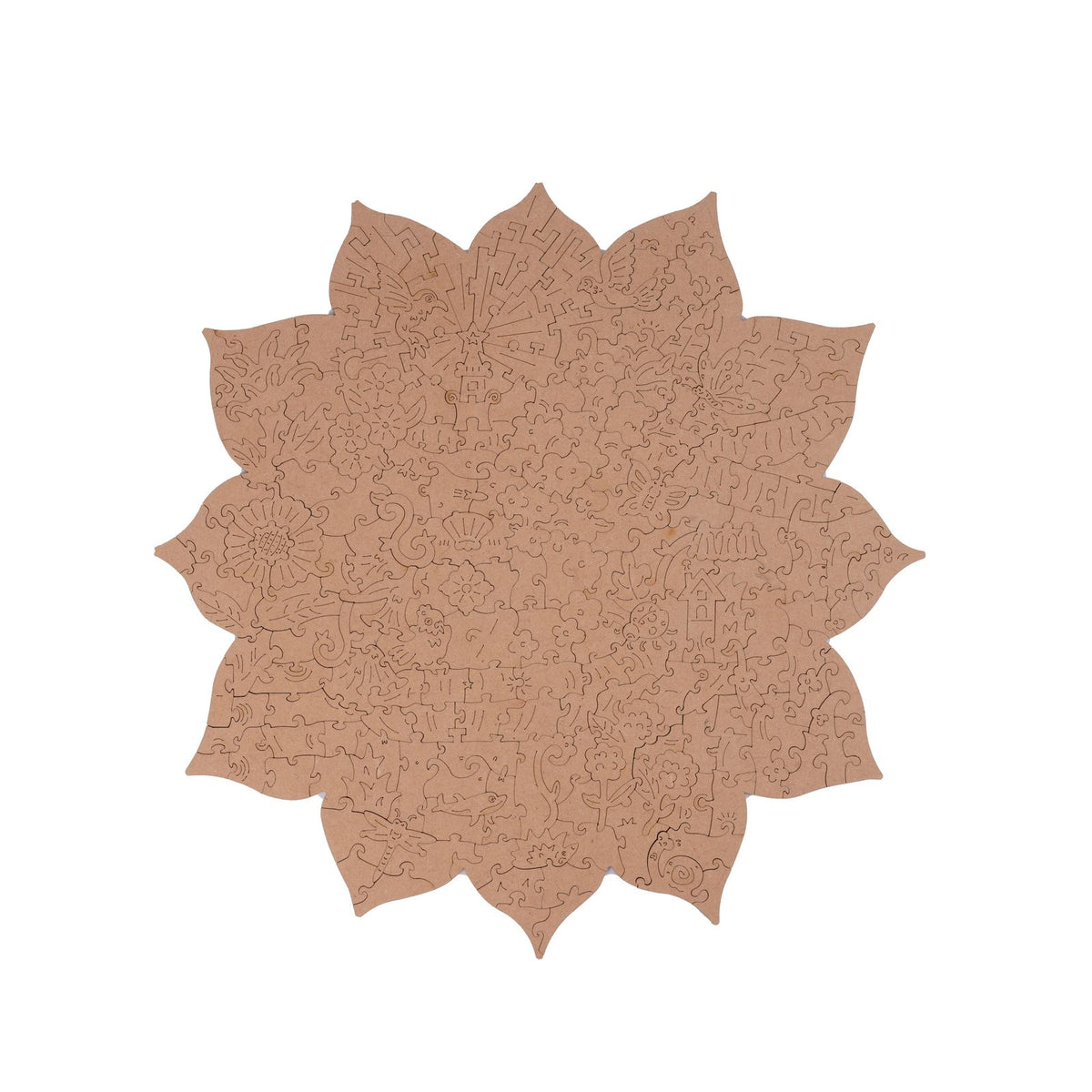 Rowood Mystic Mandala Flower Holzpuzzle als Lotusblume mit Blautönen