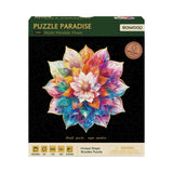 Holzpuzzle Lotusblume als Geschenk und Wanddeko, Durchmesser ca. 28 cm