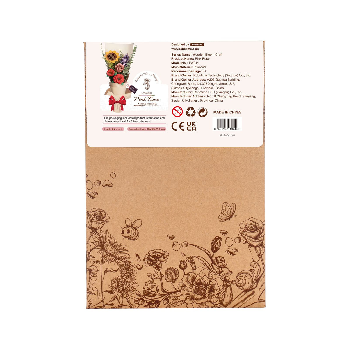 Rosa – Rose aus Holz basteln: Blütenblätter der Rowood Rose im Detail