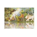 Puzzle 1000 Teile Forest Party von Rowood – Waldfest mit Hund, Zwerg und Baumhaus