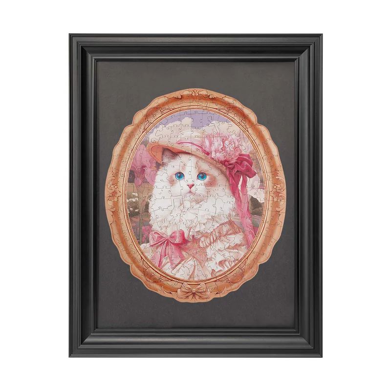 Rowood Rahmen für Puzzle aufhängen – elegante Wanddeko im Vintage-Look