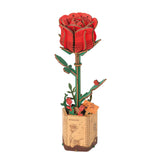 Rot – Rowood Holzblumen Bausatz Rose – Rose TW041 – Ansicht 1
