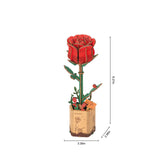 Rot – Rowood Holzblumen Bausatz Rose – Rose TW041 – Ansicht 10