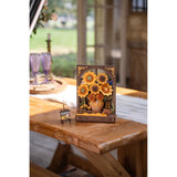 3D Holzpuzzle Sonnenblumen mit verstellbaren Stielen und Blütenrichtung