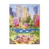 Rowood Springtime Park Puzzle 1000 Teile: Frühlingspark mit Kirschblüten und Schwänen