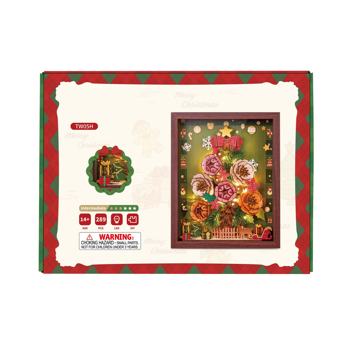 Rowood Weihnachtsbaum Bausatz Everglow Christmas Tree TW05H mit leuchtenden LEDs