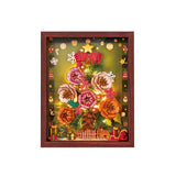 3D Puzzle Weihnachtsbaum Everglow Christmas Tree mit Schlitten, Rentier und Zaun