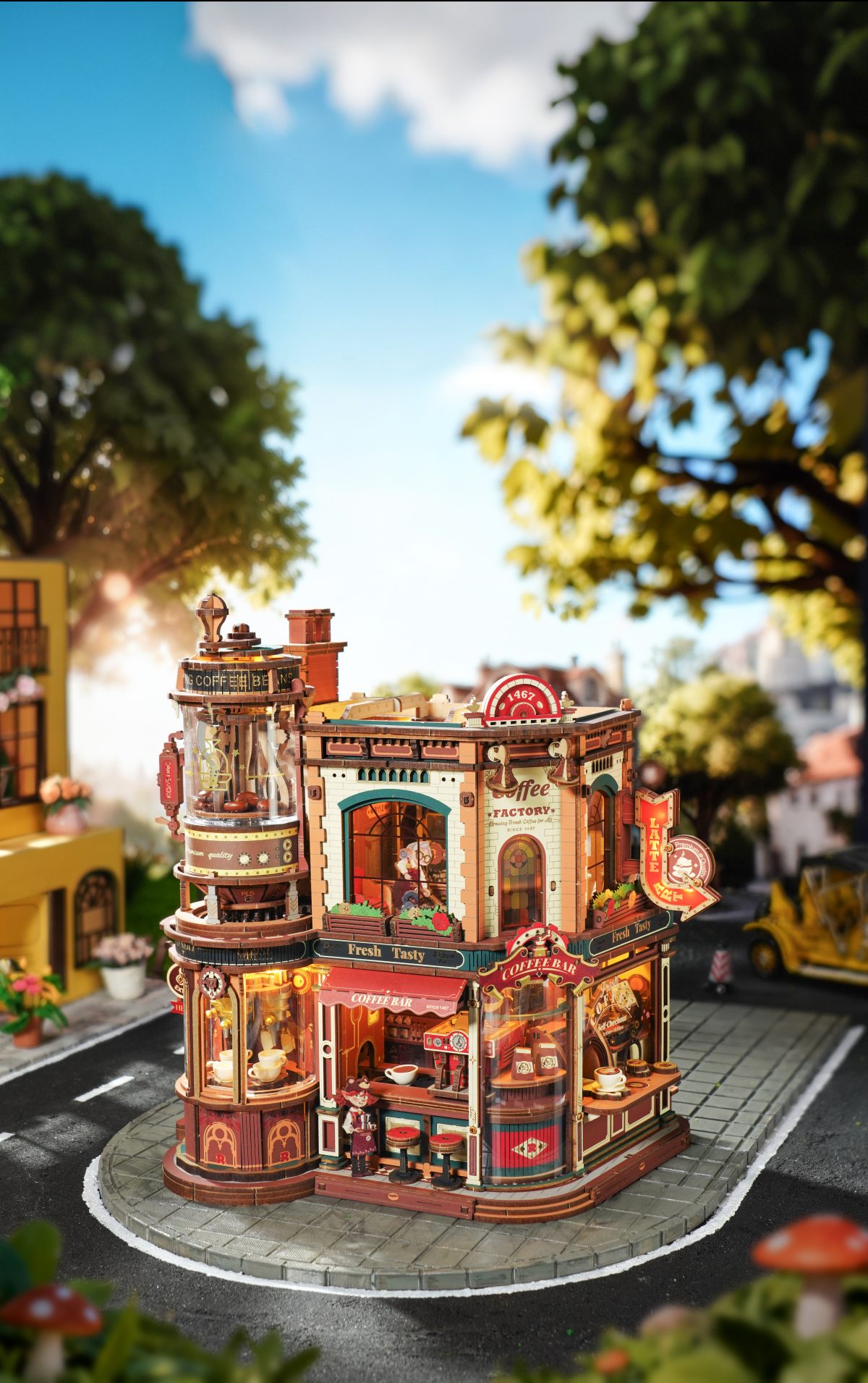 ROKR Dream Coffee Factory Holzspieluhr Modell - EAB02 – Bild 4