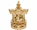 ROKR Romantisches Karussell, mechanische Spieluhr, 3D-Holzpuzzle - AMK62