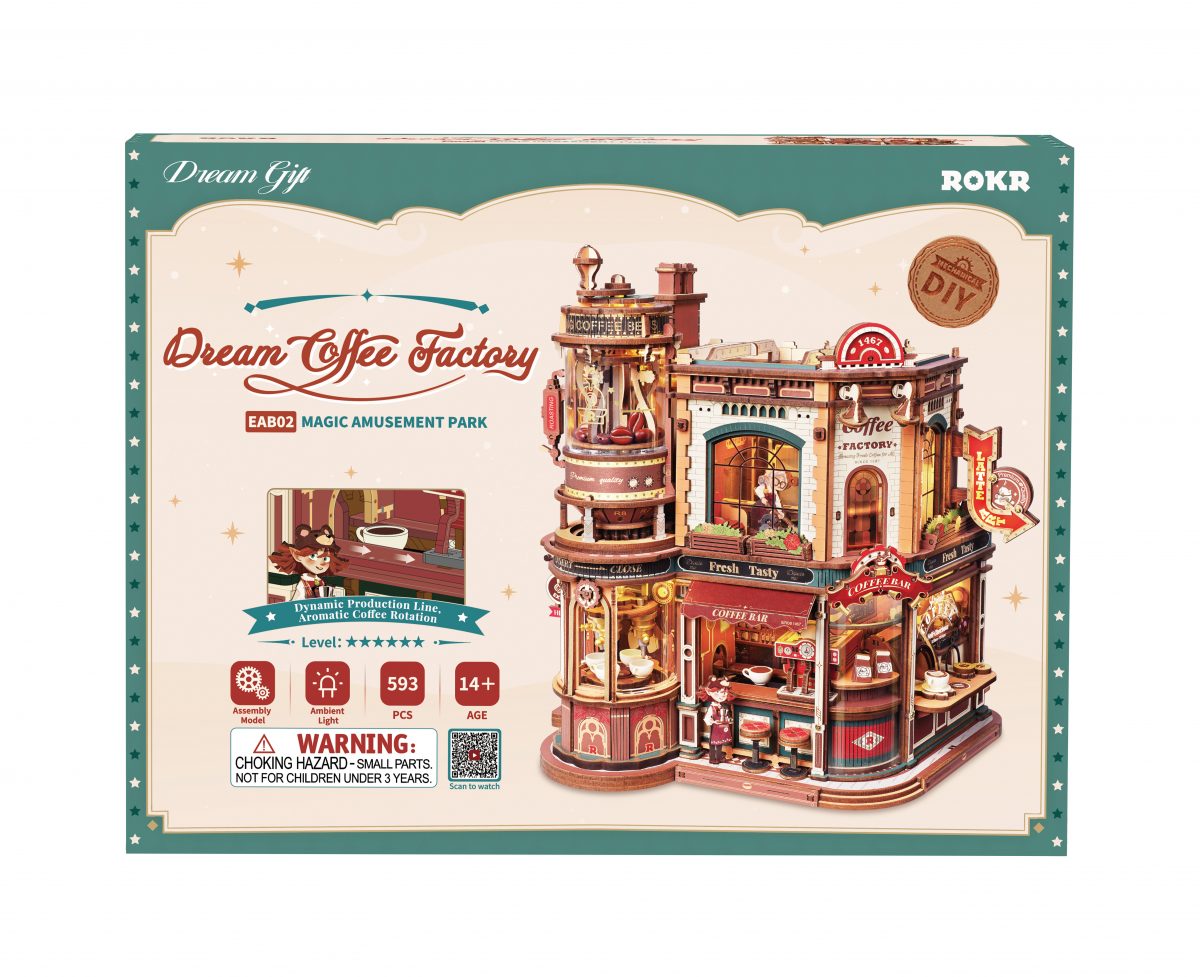 ROKR Dream Coffee Factory Holzspieluhr Modell - EAB02 – Bild 9