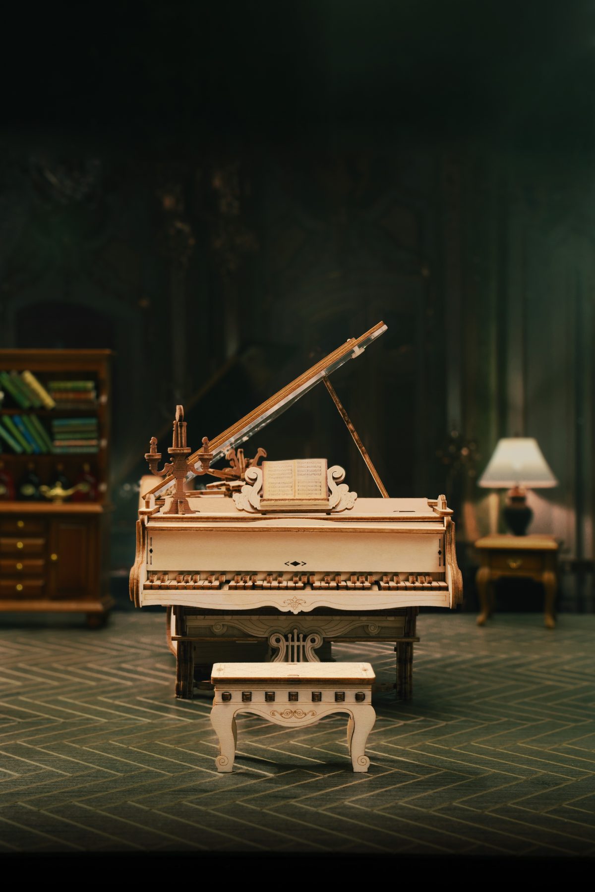 ROKR Magic Piano Mechanische Musikbox 3D Holzpuzzle - AMK81 – Bild 2