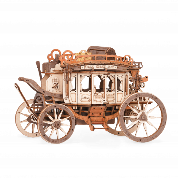 ROKR Stagecoach Mechanische Musikbox 3D Holzpuzzle - AMKA1